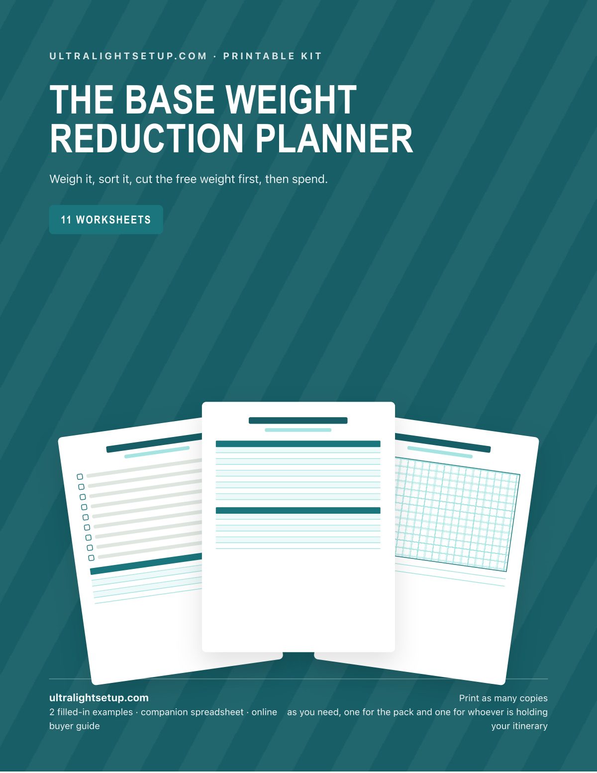 The Base Weight Reduction Planner cover